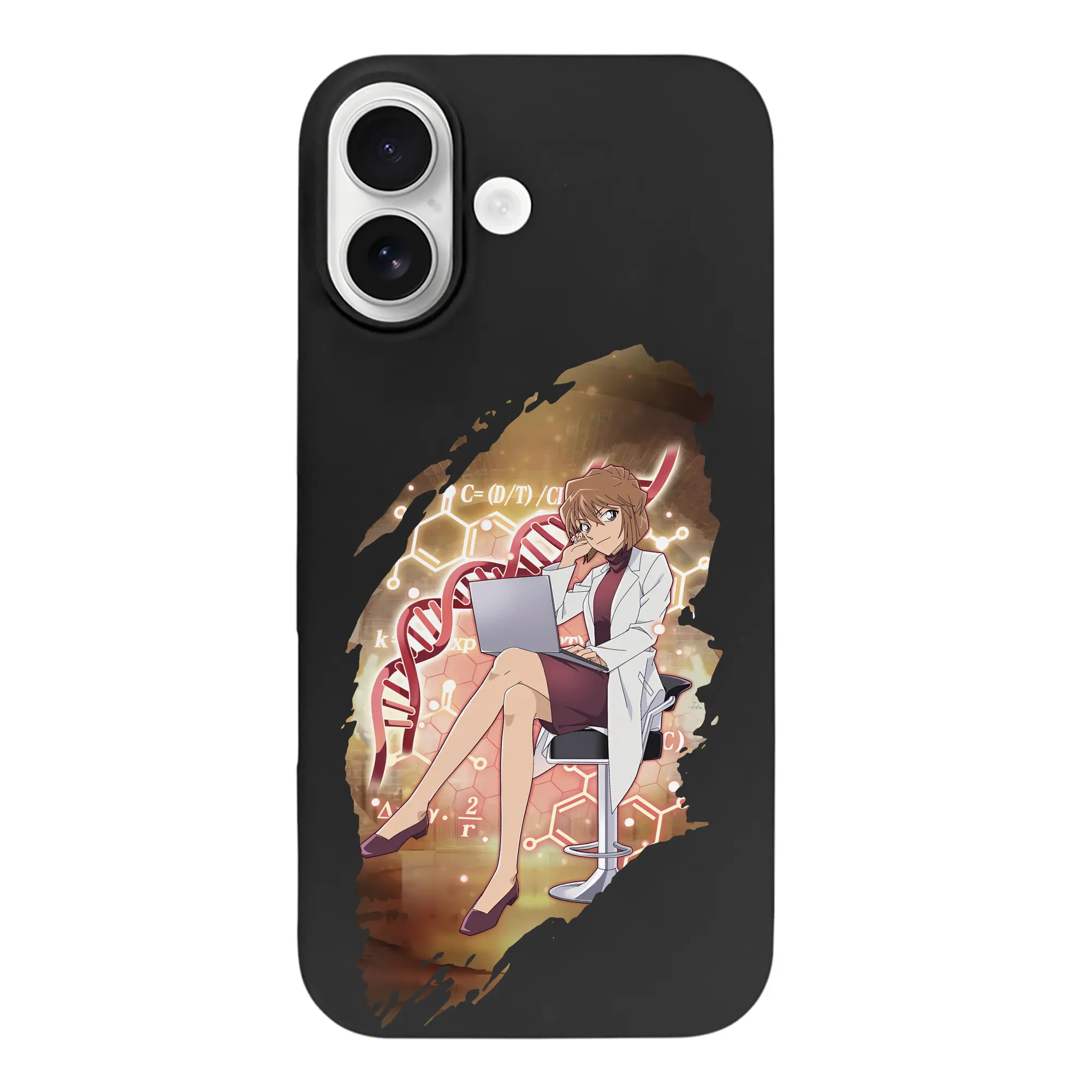 名探偵コナン グッズ 灰原 哀 - iPhone 17 シリーズ シリコンケース 薄型 耐衝撃 指紋防止 ソフトタッチカバー 精密フィット 傷防止 保護ケース iPhone 17/17 Air/17 Pro/17 Pro Max 対応